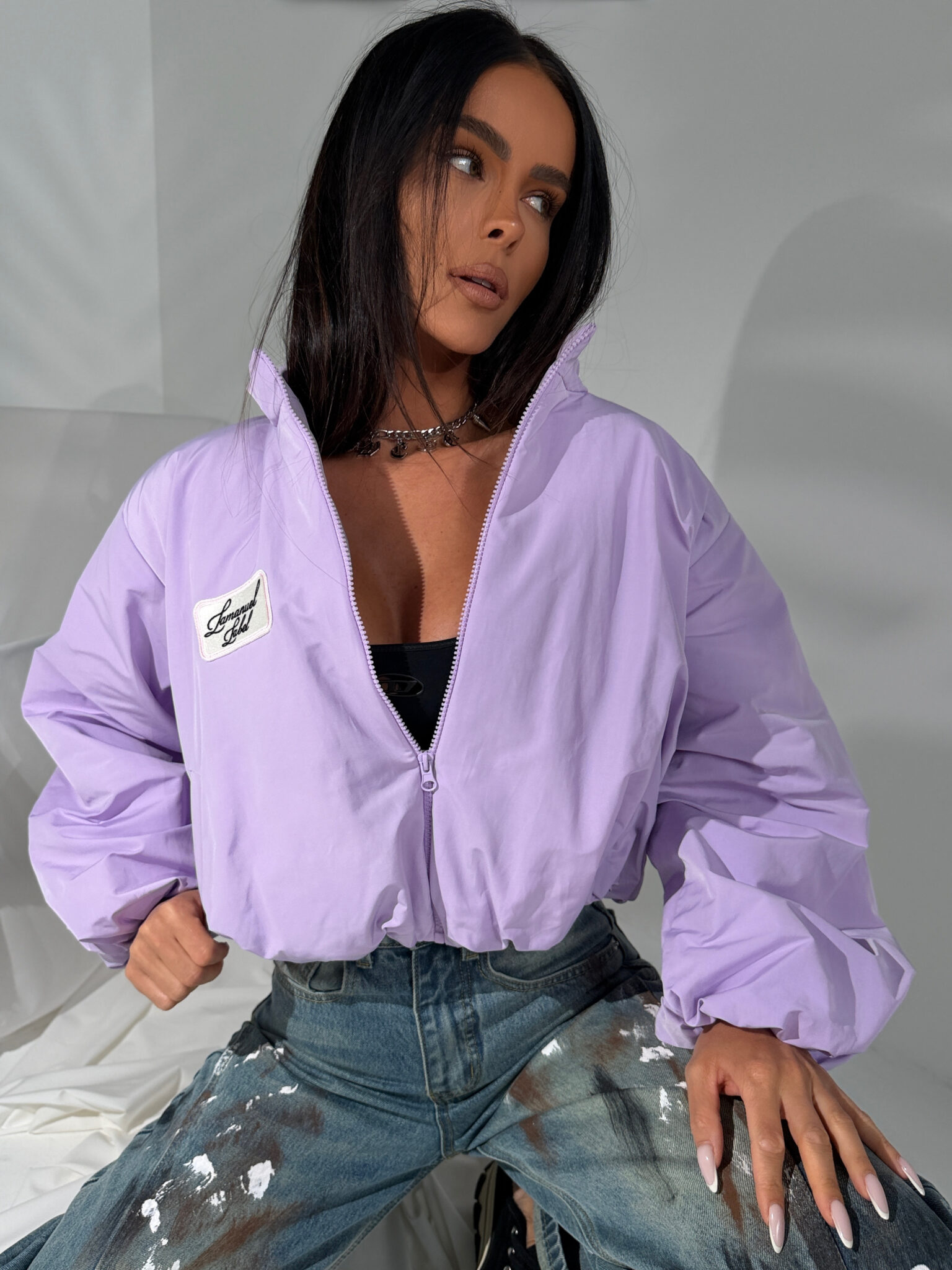 Kurtka BLOOM lila - obrazek 2