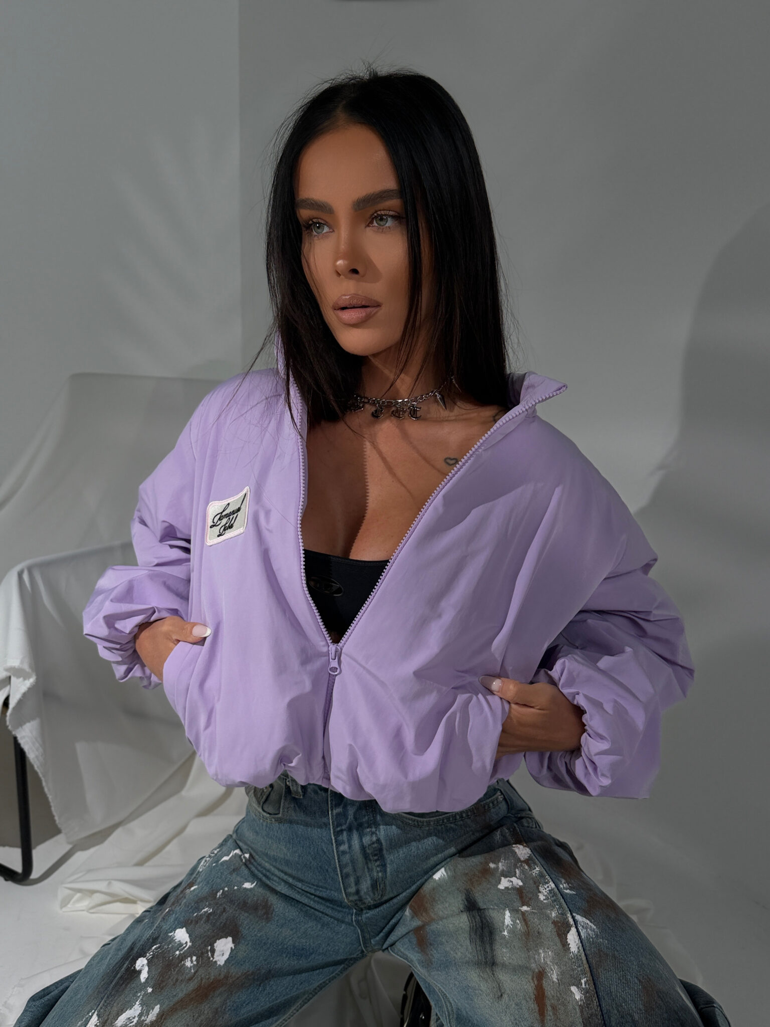 Kurtka BLOOM lila - obrazek 4
